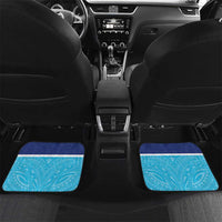 Queensland Samoa Custom Car Mats Blue Pacific Polynesian Tribal Pattern