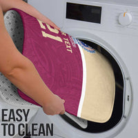 Queensland Samoa Custom Bathroom Set Maroon Pacific Polynesian Tribal Pattern - Polynesian Pride