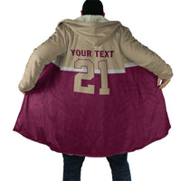 Queensland Samoa Custom Cloak Maroon Pacific Polynesian Tribal Pattern - Polynesian Pride