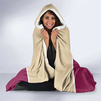 Queensland Samoa Custom Hooded Blanket Maroon Pacific Polynesian Tribal Pattern