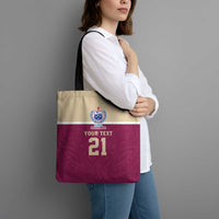 Queensland Samoa Custom Tote Bag Maroon Pacific Polynesian Tribal Pattern - Polynesian Pride