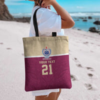 Queensland Samoa Custom Tote Bag Maroon Pacific Polynesian Tribal Pattern - Polynesian Pride