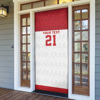 Queensland Tonga Custom Door Cover QLD with Tongan Ngatu Pattern - Polynesian Pride
