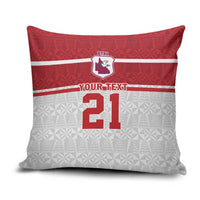 Queensland Tonga Custom Pillow Cover QLD with Tongan Ngatu Pattern - Polynesian Pride