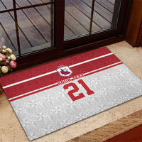 Queensland Tonga Custom Rubber Doormat QLD with Tongan Ngatu Pattern
