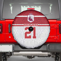 Queensland Tonga Custom Spare Tire Cover QLD with Tongan Ngatu Pattern