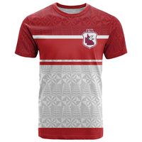 Queensland Tonga Custom T Shirt QLD with Tongan Ngatu Pattern