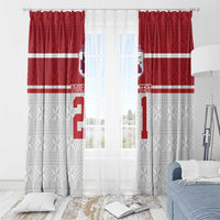 Queensland Tonga Custom Window Curtain QLD with Tongan Ngatu Pattern