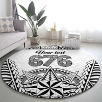 Personalised Tonga 676 Round Carpet Tribal Kupesi Ngatu Unique LT9 - Polynesian Pride