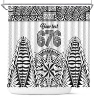 Personalised Tonga 676 Shower Curtain Tribal Kupesi Ngatu Unique