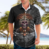 Mokomoko Tribe Eastern Highlands Province Hawaiian Shirt Papua New Guinea Indigenous Pattern LT9 - Polynesian Pride