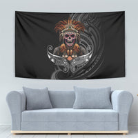 Mokomoko Tribe Eastern Highlands Province Tapestry Papua New Guinea Indigenous Pattern LT9 - Polynesian Pride