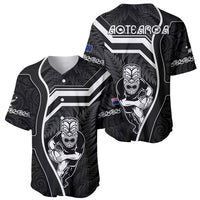New Zealand Aotearoa Rugby Baseball Jersey Black Fern Maori Tribal Sporty Style LT9 - Polynesian Pride