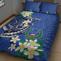 FSM Pohnpei Polynesian Shark Tattoo Personalised Quilt Bed Set