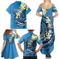 FSM Yap State Polynesian Shark Tattoo Personalised Family Matching Summer Maxi Dress and Hawaiian Shirt