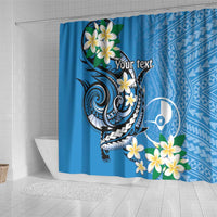 FSM Yap State Polynesian Shark Tattoo Personalised Shower Curtain