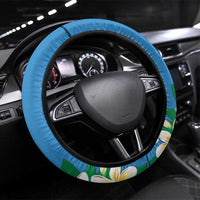 FSM Yap State Polynesian Shark Tattoo Steering Wheel Cover LT9 Universal Fit Blue - Polynesian Pride