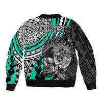 personalised-polynesia-skull-bomber-jacket-tattoo-in-the-style-of-maori-with-marine-life-aqua
