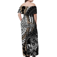 personalised-polynesia-skull-off-shoulder-maxi-dress-tattoo-in-the-style-of-maori-with-marine-life-gold