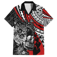 personalised-polynesia-skull-family-matching-tank-maxi-dress-and-hawaiian-shirt-tattoo-in-the-style-of-maori-with-marine-life-red