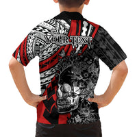 personalised-polynesia-skull-kid-hawaiian-shirt-tattoo-in-the-style-of-maori-with-marine-life-red