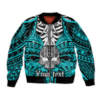 personalised-polynesia-skull-bomber-jacket-with-boars-tusk-aqua-arty-vibe