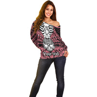 personalised-polynesia-skull-off-shoulder-sweater-with-boars-tusk-pink-arty-vibe