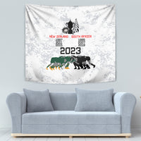 New Zealand South Africa Rugby Tapestry History Commemorative World Cup Winners Unique LT9 - Polynesian Pride