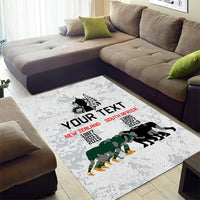 Custom New Zealand South Africa Rugby Area Rug History Commemorative World Cup Winners Unique LT9 - Polynesian Pride