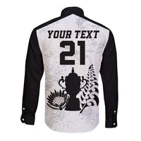 Custom New Zealand South Africa Rugby Long Sleeve Button Shirt History Commemorative World Cup Winners Unique LT9 - Polynesian Pride