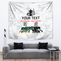 Custom New Zealand South Africa Rugby Tapestry History Commemorative World Cup Winners Unique LT9 - Polynesian Pride