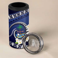 Hafai Adai Guam Guasalis 4 in 1 Can Cooler Tumbler Polynesian Tribal Pattern