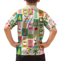Mele Kalikimaka Hawaii Christmas Family Matching Puletasi and Hawaiian Shirt Funny Santan Hippie Style