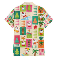 Mele Kalikimaka Hawaii Christmas Family Matching Puletasi and Hawaiian Shirt Funny Santan Hippie Style