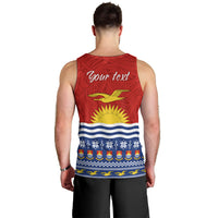 Personalised Kiribati Christmas Men Tank Top Tekeraoi n Te Tiritimati Polynesian Tribal LT9 - Polynesian Pride