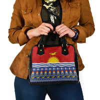 Personalised Kiribati Christmas Shoulder Handbag Tekeraoi n Te Tiritimati Polynesian Tribal LT9 - Polynesian Pride