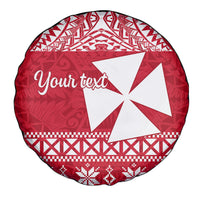 Personalised Wallis and Futuna Christmas Spare Tire Cover Polynesian Tribal LT9 - Polynesian Pride