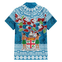 Fijian Tagimoucia Flowers Family Matching Puletasi and Hawaiian Shirt Christmas Coquette bow