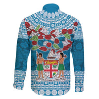 Fijian Tagimoucia Flowers Family Matching Puletasi and Hawaiian Shirt Christmas Coquette bow