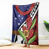 Samoan Ula Fala Flowers Blanket Christmas Santa Belt