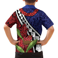 Samoan Ula Fala Flowers Hawaiian Shirt Christmas Santa Belt