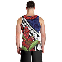 Samoan Ula Fala Flowers Men Tank Top Christmas Santa Belt