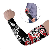 Aotearoa Toitu Te Tiriti Arm Sleeves New Zealand Stand Together Stand Stronger - Polynesian Pride