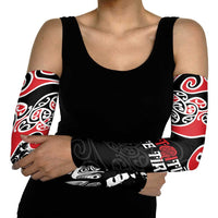 Aotearoa Toitu Te Tiriti Arm Sleeves New Zealand Stand Together Stand Stronger - Polynesian Pride