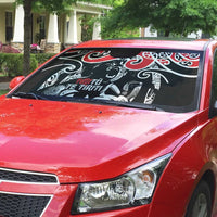 Aotearoa Toitu Te Tiriti Auto Sun Shade New Zealand Stand Together Stand Stronger - Polynesian Pride