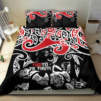 Aotearoa Toitu Te Tiriti Bedding Set New Zealand Stand Together Stand Stronger