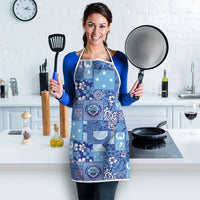 Federated States of Micronesia Merry Christmas Apron Pacific Patchwork Xmas Vibes LT9 - Polynesian Pride