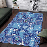 Federated States of Micronesia Merry Christmas Area Rug Pacific Patchwork Xmas Vibes - Polynesian Pride