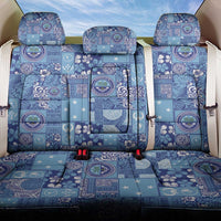 Federated States of Micronesia Merry Christmas Back Car Seat Cover Pacific Patchwork Xmas Vibes - Polynesian Pride