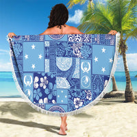Federated States of Micronesia Merry Christmas Beach Blanket Pacific Patchwork Xmas Vibes LT9 - Polynesian Pride